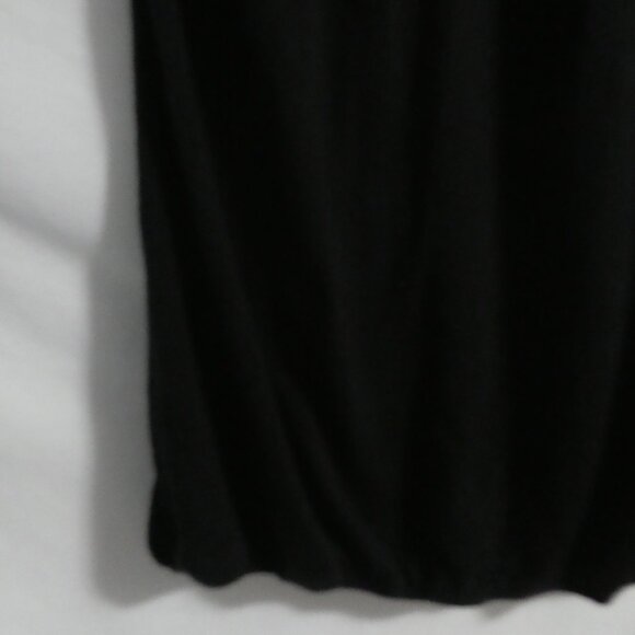 EYESHADOW | medium | Black Short Sleeve Top With Lace Neckline - Picture 11 of 13